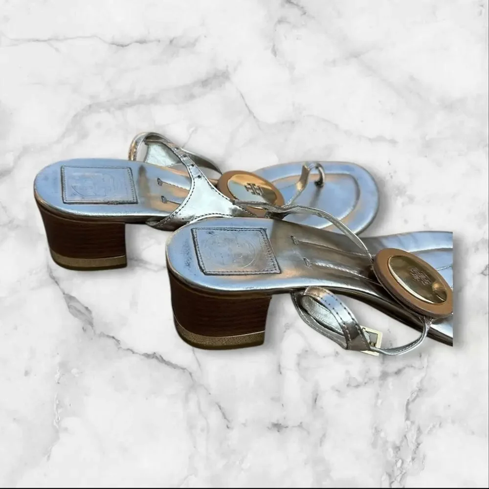 Tory Burch Gold Women's Heel Sandals size 8.5 Women’s